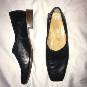 ROBERT CLERGERIE Block Square Heel Minimal Flats 7